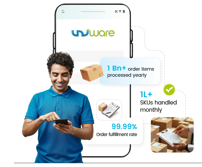 Uniware Mobile App for e-commerce: streamline retail operations, access inventory, orders, and analytics with a single click for efficient business management.