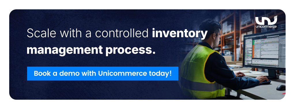 Scale with a controlled inventory management process. Book a demo with Unicommerce today!