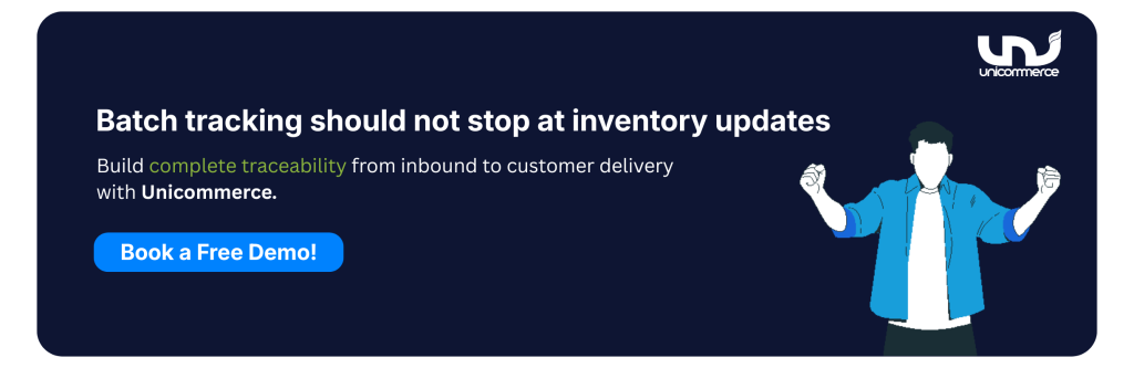 Build complete traceability from inbound to customer delivery with Unicommerce