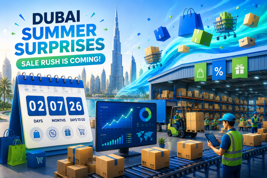 Dubai summer sale rush countdown