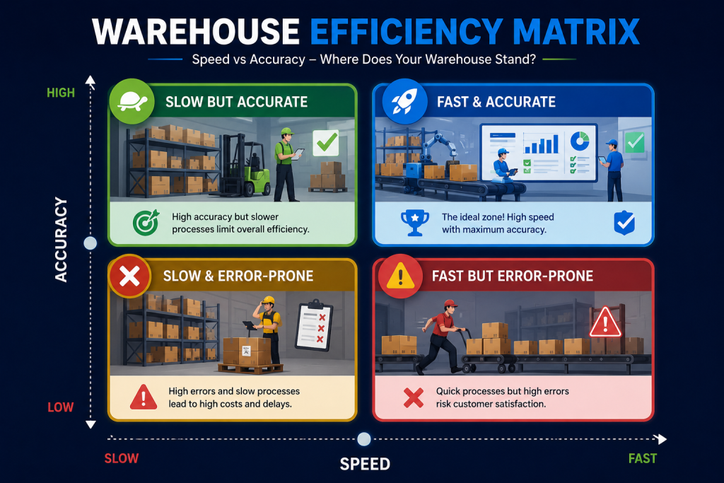 Warehouse efficiency matrix