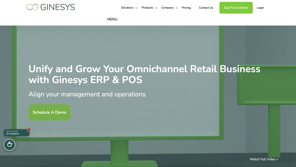 Ginesys OMS: best for retailers on Ginesys ERP or POS