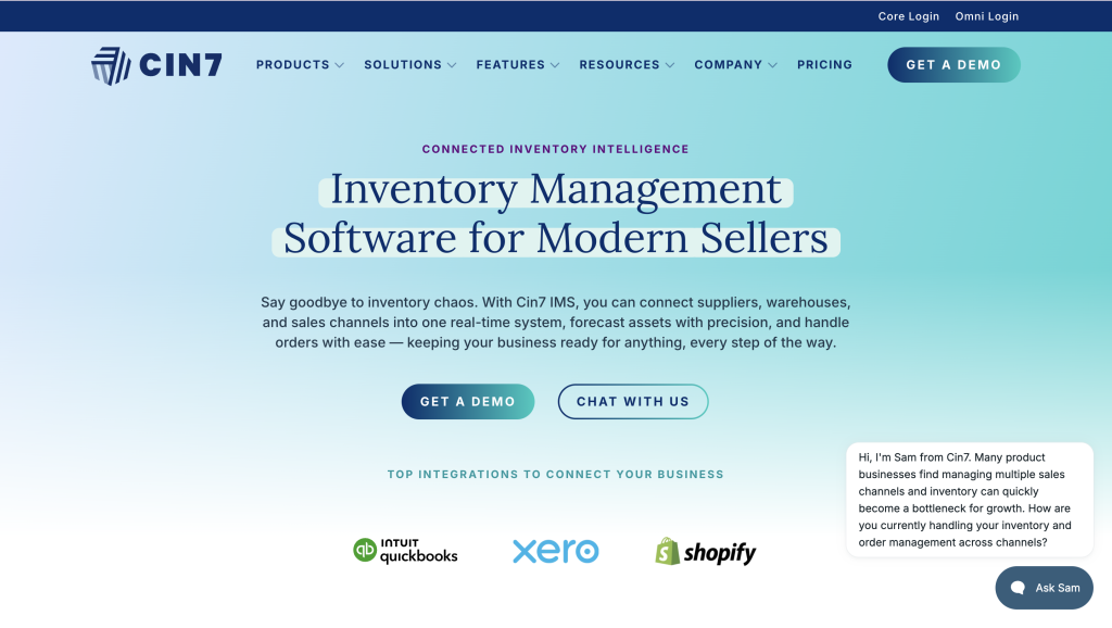 Cin7: best for businesses that manufacture or sell wholesale