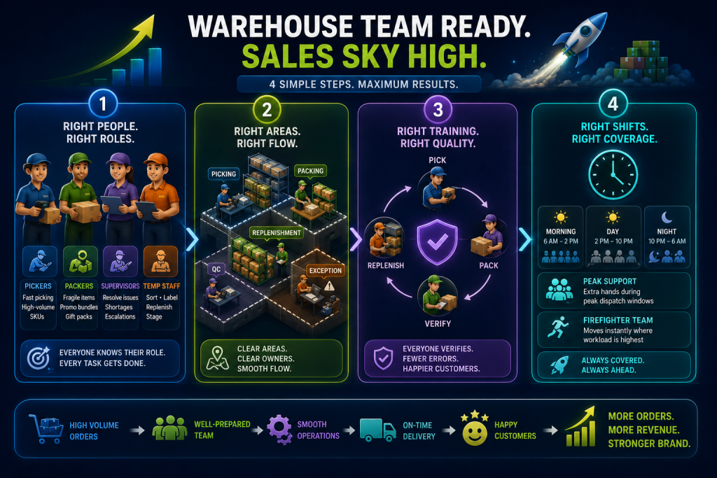 Warehouse success playbook in 4 steps