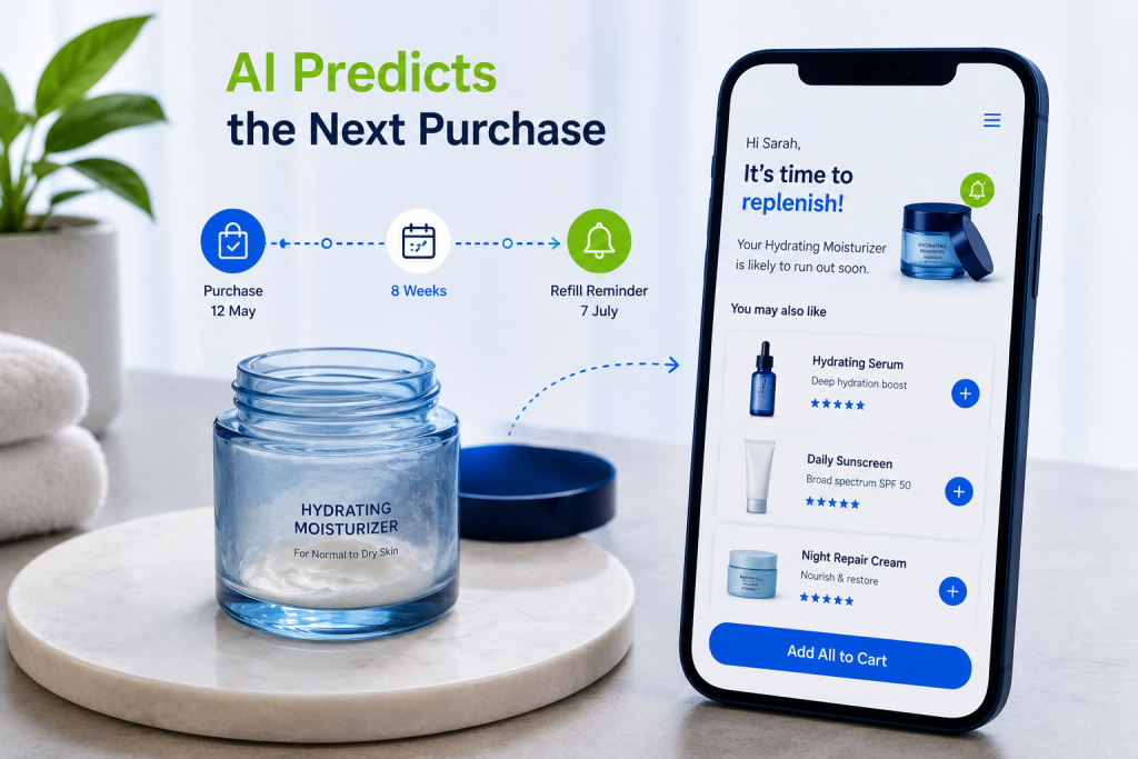 AI-Powered Moisturizer Replenishment Timeline