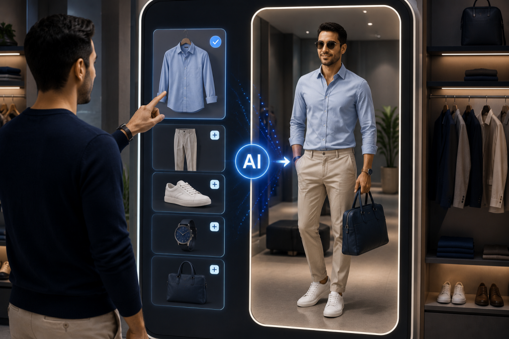 AI Styling Mirror Transformation