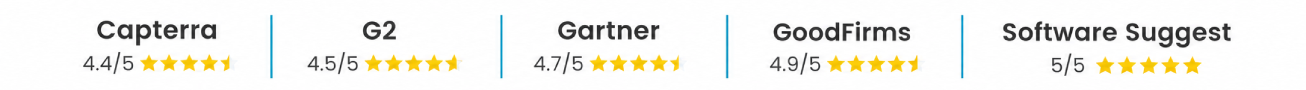 Unicommerce warehouse management system rating Capterra, G2, Gartner Rating