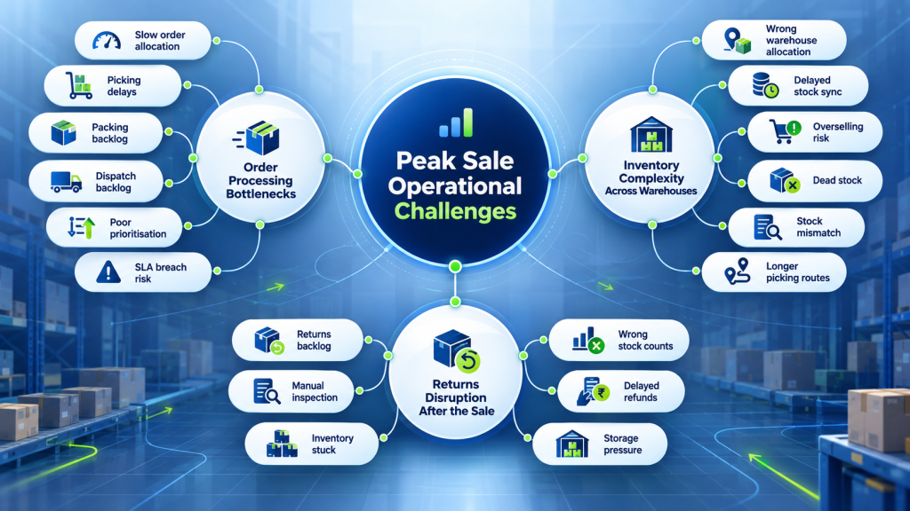 Peak Sale Warehouse Challenges